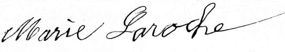 Signature Marie Laroche